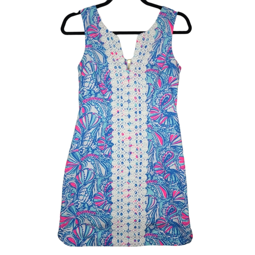 Lilly Pulitzer for Target 20th Anniversary My Fans Paisley Shift Dress Size 2